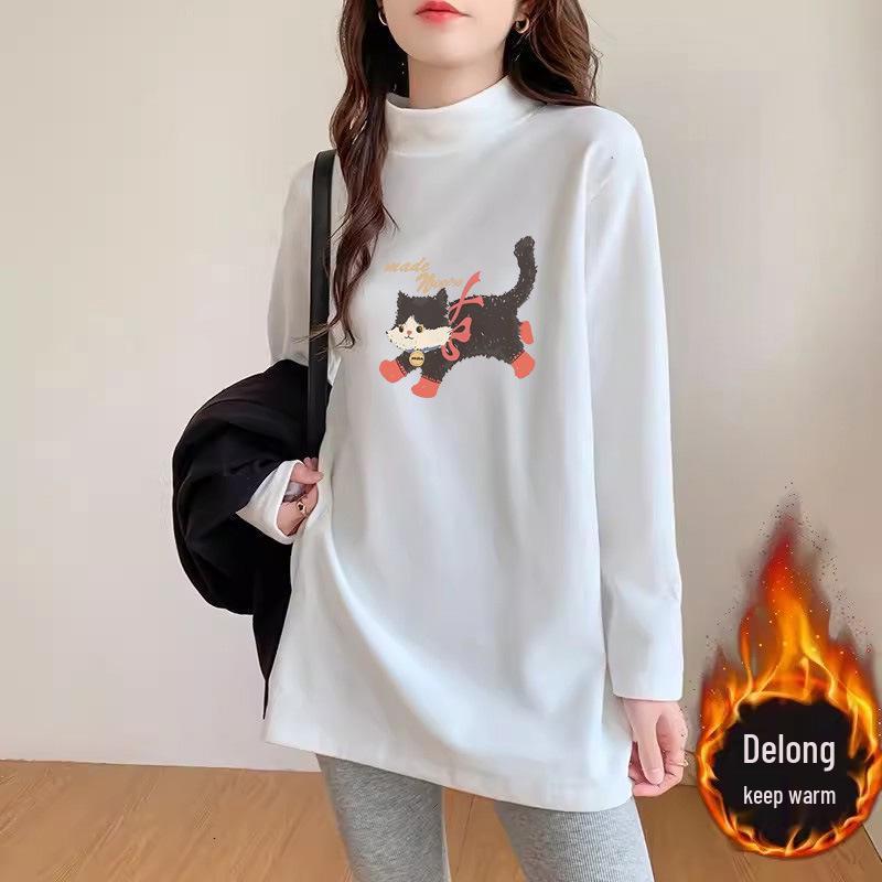 

Korean Velvet Long Sleeve Top for Women - Autumn 2025 Niche Design Medium