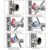 /Set Double Head Screw Extractor Drill Bit Set Faucet Valves Damaged Water Pipe Broken Bolt Screws Removing Tool