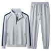 Spring Autumn Men's Tracksuit Cotton Sports Suit Sweatshirt  2-piece Set Middle-Aged And Elderly Casual Cardigan Hoodies Set