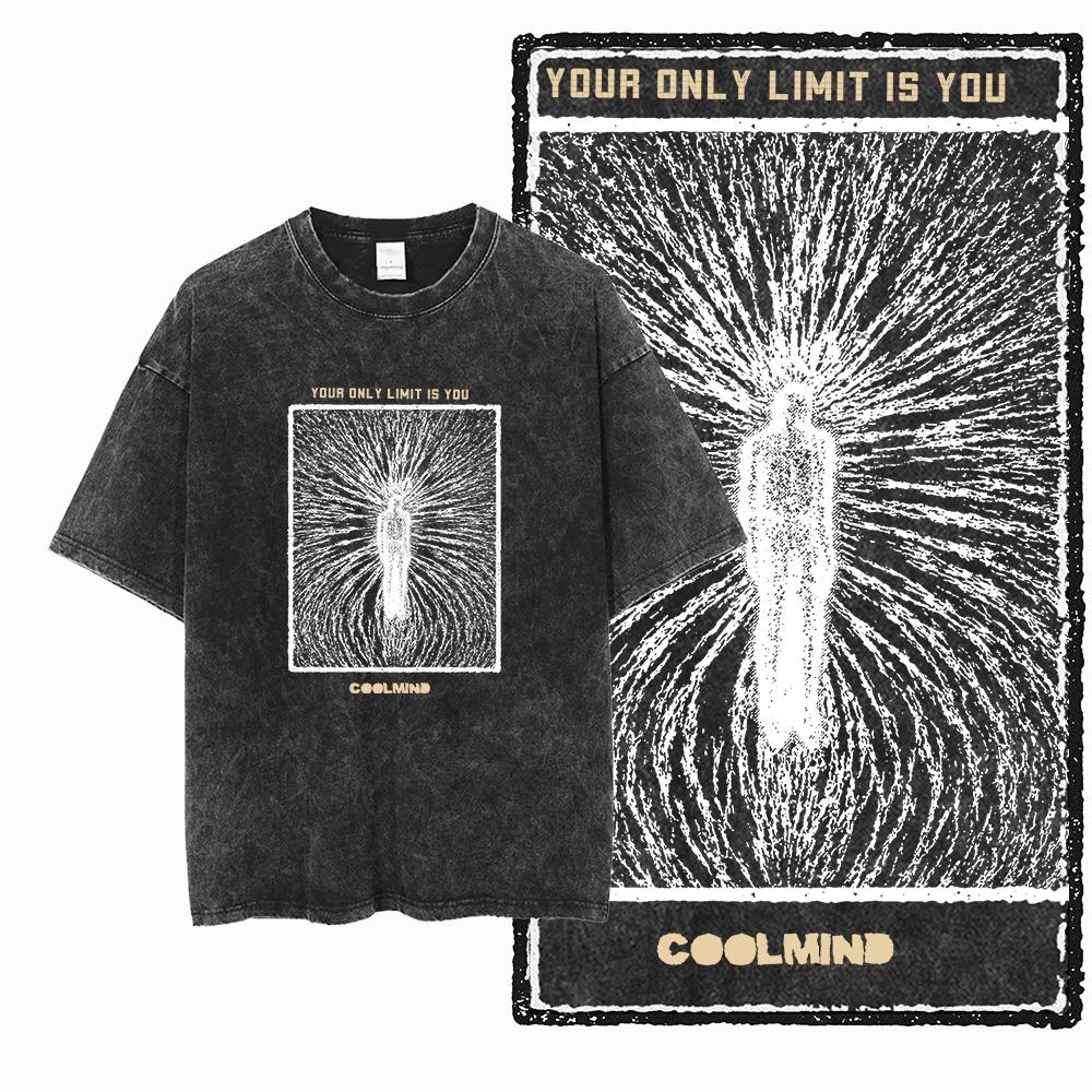 ZF STREETWEAR Printed Cotton Acid Washed Exclusive Graphic Unisex T Shirt Cool Vintage retro Men Tshirts Big Size Tee for men