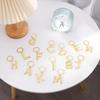 Pendant Jewelry Gifts 26 Letters Keychain Letters Key Chain 26 Alphabet Key Ring Alphabet Keyring