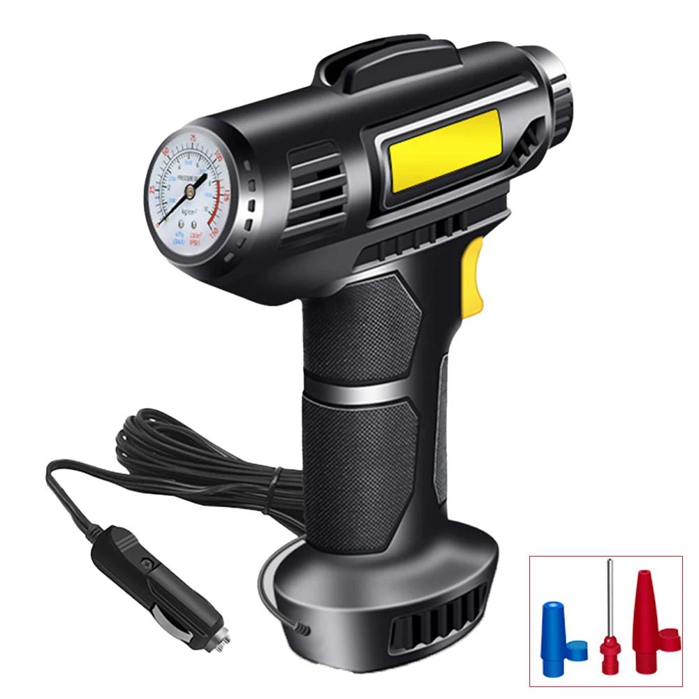 Inflation Portable Portable Pump Compressor Professional Tire Gas Flow Pure Copper Motor Quick Connect Metal Valve