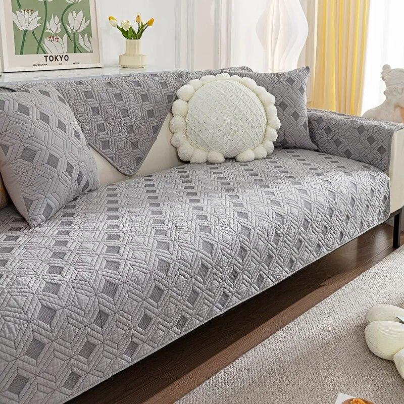 

Evrensel izgara kanepe kılıfı dört sezon pamuk Pet köpek çocuk Mat koruyucu kaymaz kanepe oturma odası için kanepe kılıfı s Slipcover 70x70cm 1pcs