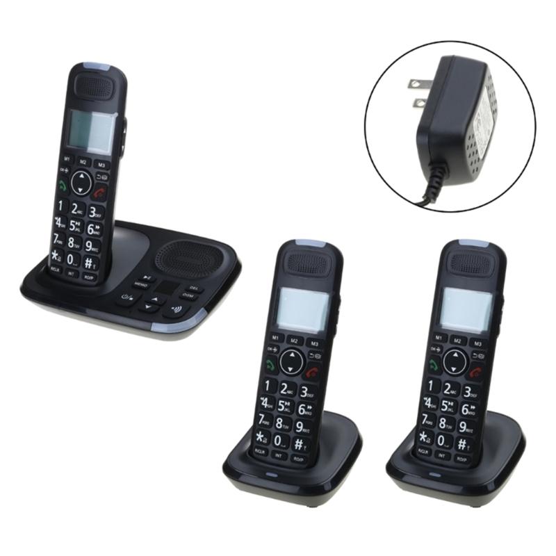 DECT Cordless Phone Expandable With 2 Handsets Telephont For Multi Room Communication And Easy Installation