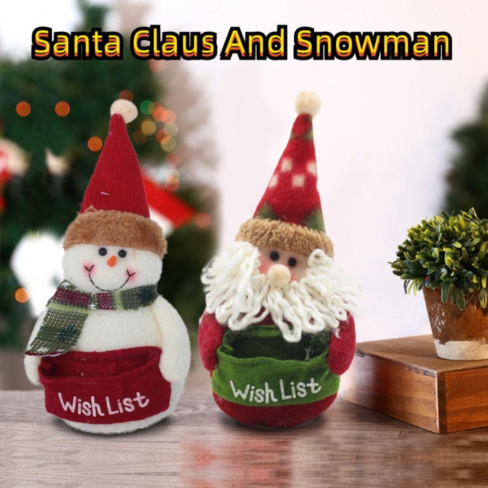 Accessories Christmas Tree Christmas Pendant Snowman Dolls Stuffed Toy Christmas Decoration