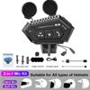 Motorcycle Helmet Bluetooth Intercom BT12B with Noise Reduction and IP65 Waterproof