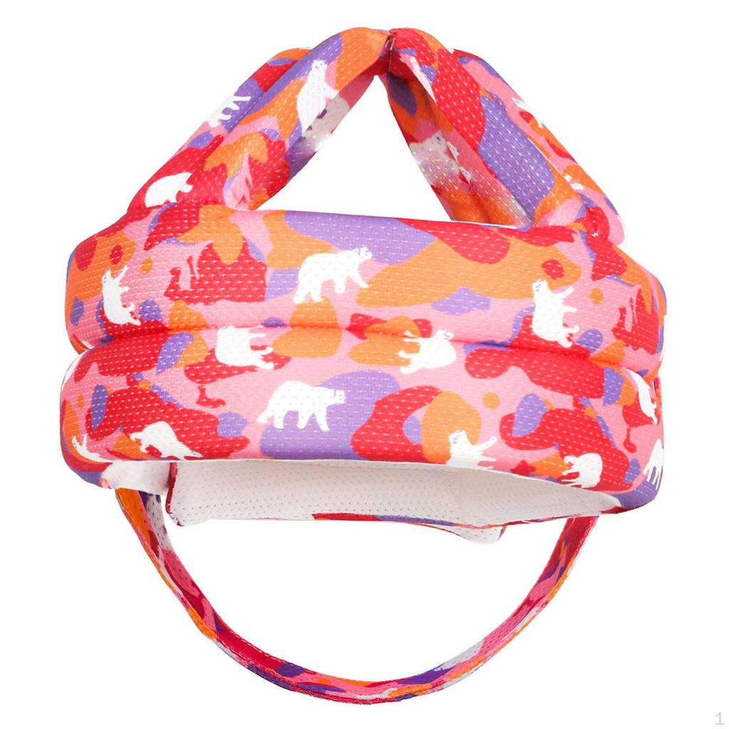 Child Helmet Cap Comfortable Protector Adjustable Cartoon Hat for Kids Children 8-36