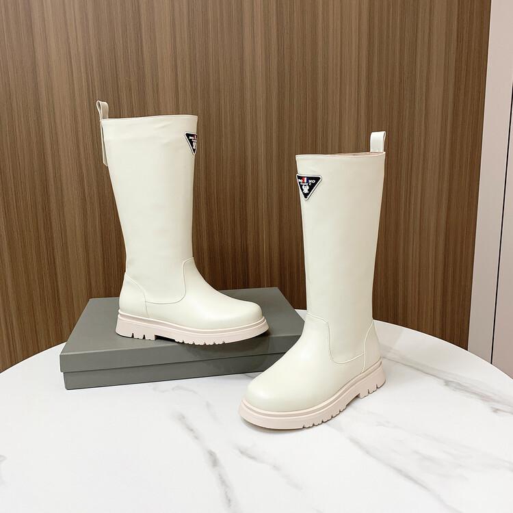 

Ботинки Мартин детские высокие больших размеров для девочек, новинка весны и осени 2025 года, на молнии для подиума, студенческие одинарные ботинки для детей среднего и старшего возраста 39 (inner length 24.5cm) белый