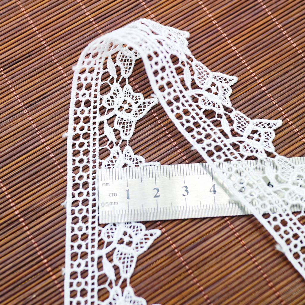 Exquisite Polyester Water-Soluble Lace Diy Wedding Dress Veil Necklace Jewelry Clothing Splicing Accessories