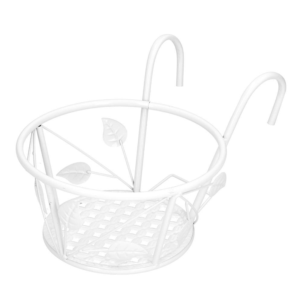 Wrought iron Flower Rack Hanging type Multi-layer Plant Stand Wall mount Modern style Hanging Shelf Flower pot storage белый