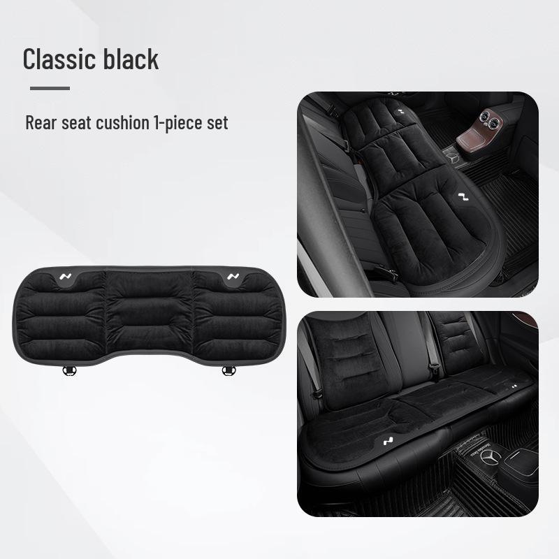 Autumn/Winter L60/L90 Flannel Car Seat Cushion and Backrest Pad for Warmth and Decoration