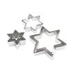 10 PCS Food-Grade Stainless Steel Star Theme Christmas Cookie Cutter Baking Gift