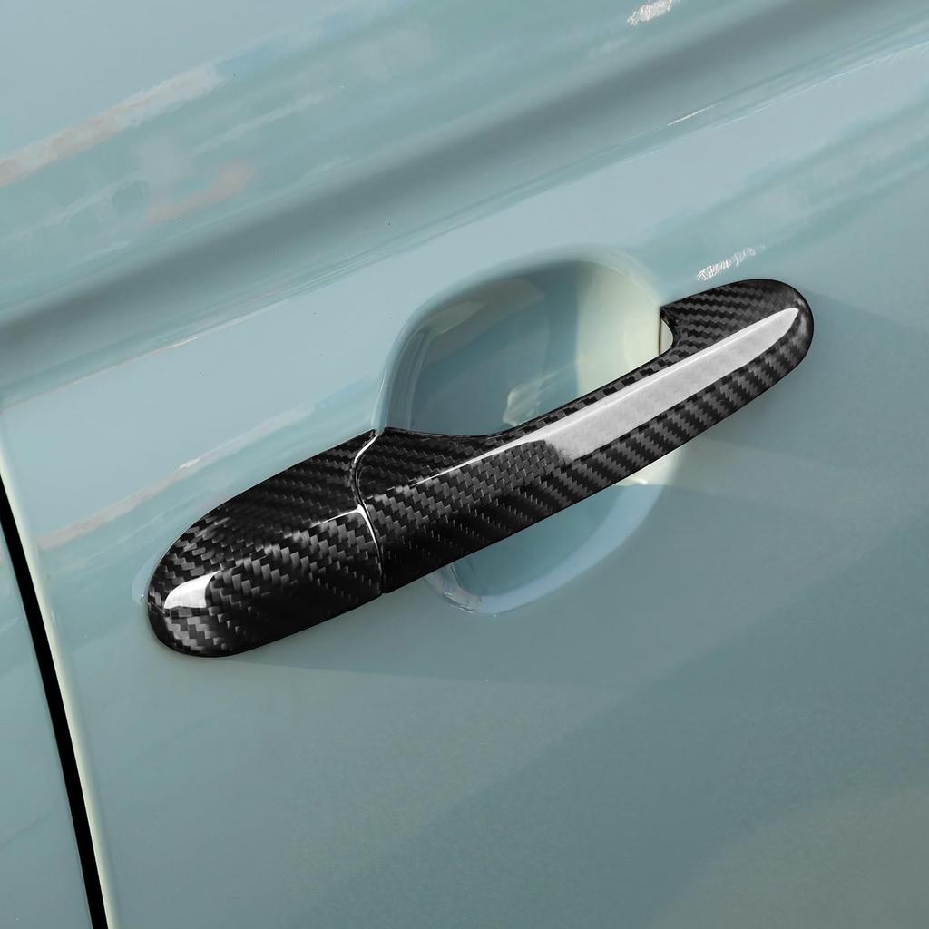 AIRSPEED Carbon Fiber Door Handle Door Handle Protector Garnishes for Abarth and Fiat 500 Custom Exterior A Car Accessory Tape Perfect for Abarth and