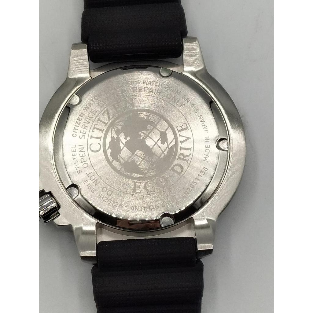 Used CITIZEN BN0156-05E Eco Drive Diver 200M