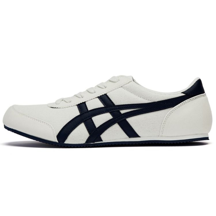 

Onitsuka Tiger Unisex Track Trainer Beige Navy Low-Top Retro Sneakers 1183B476-101 39.5
