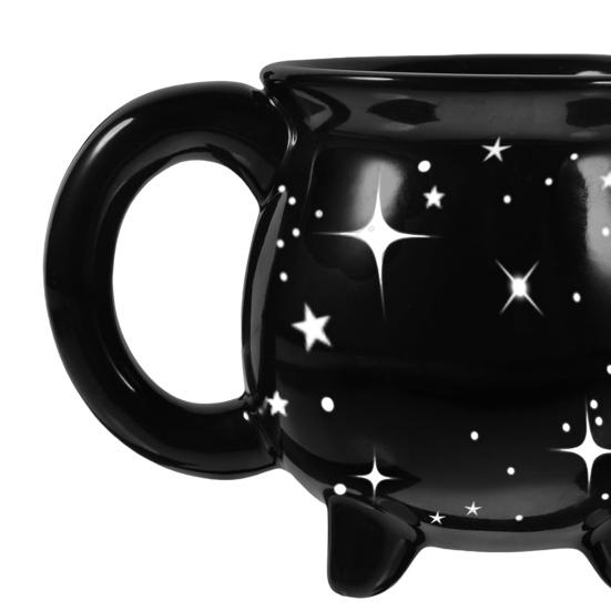 Cauldron Coffee Mug Constellation Tea Cup 350ml Unique Ceramic Mug Halloween Witchy Gifts for Freinds