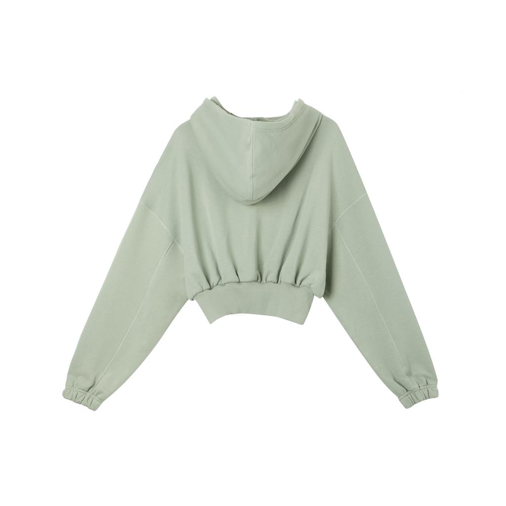 Nike Sportswear Logo Pattern Casual Comfortable Short Hoodie Women Hoodies Horizon-Green FV7778-370