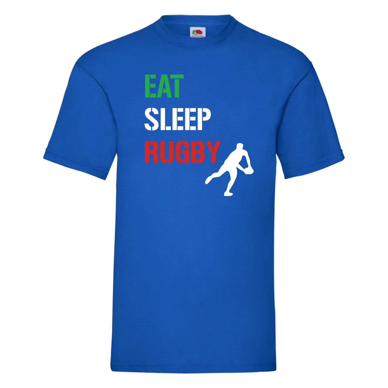 Italy, Eat Sleep Rugby T-Shirt, Italian, rugby fan tShirt, world cup S