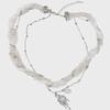 Braided Handmade Necklace (FL-730_White)