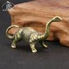 Solid Brass Jurassic Dinosaur Small Statue Office Desktop Ornaments Tea Pet Crafts Animal Figurines Miniatures Children Toy Gift