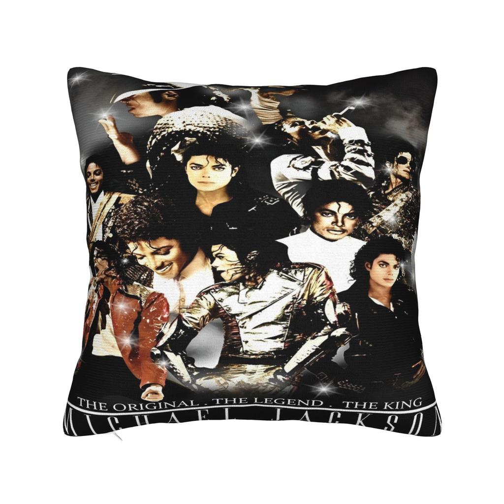 Mj King Of Pop Quadratische Kissenbezüge Kissenhülle Neuheit Polyester Dekor Kissenbezug Für Zuhause 40*40cm