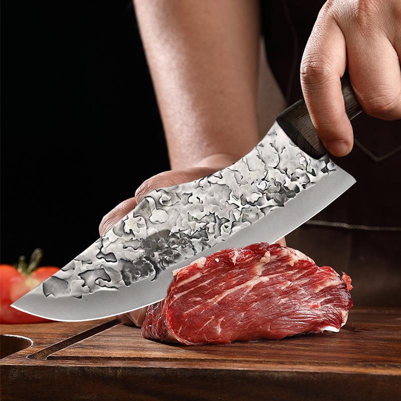 Kitchen Boning Knife Stainless Steel Slicing Knife Fish Knife Meat Cleaver Butcher's Knife Cooking Tools with Cover