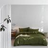 Waffle Weave 4-Piece Set: Modern Style, 60s Pure Cotton, Solid Color Bed Sheets, Pure Cotton Duvet Cover, Light Luxury Bedding