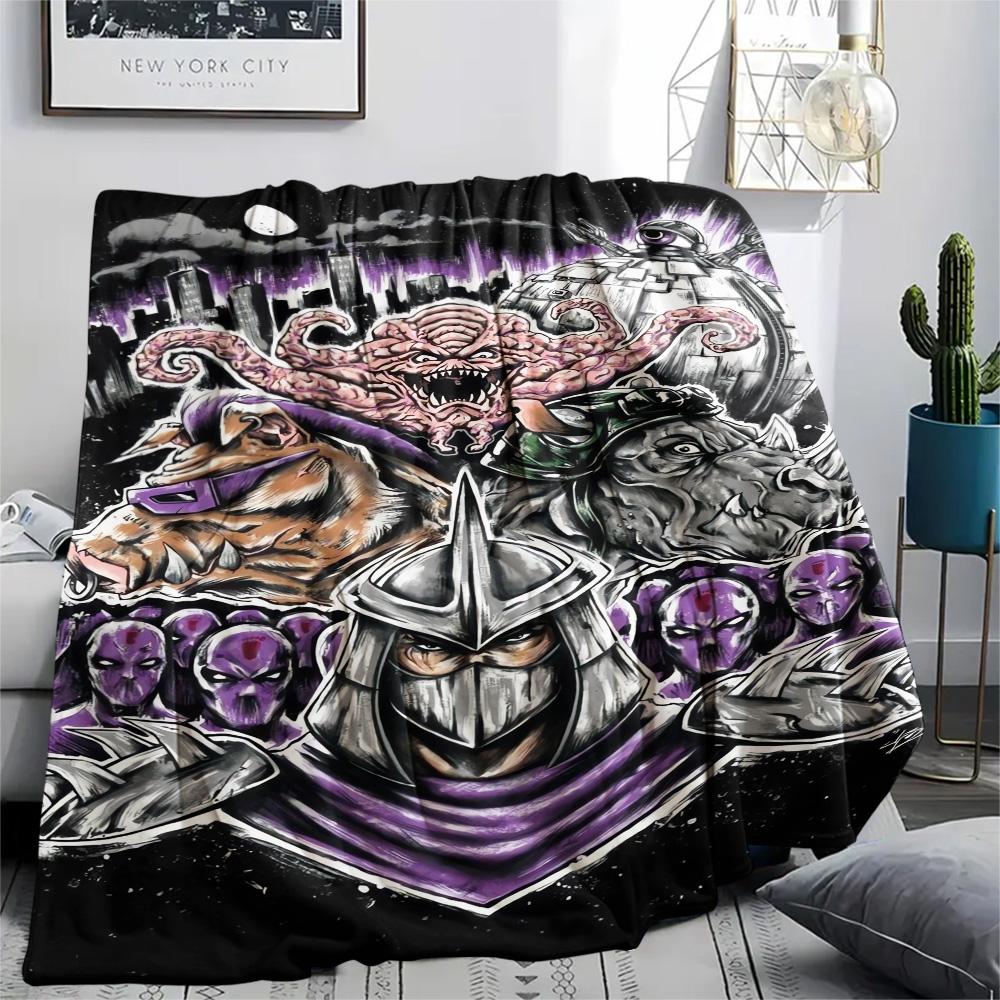 Teenage Mutant Ninja Turtles Poster Blanket Blanket Suitable For All Seasons Air Conditioning Blanket Digital Printing Sheet
