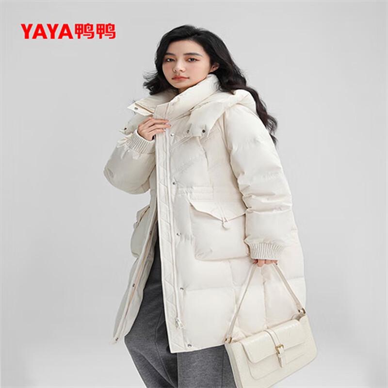 

Женский пуховик средней длины с капюшоном YAYA S
