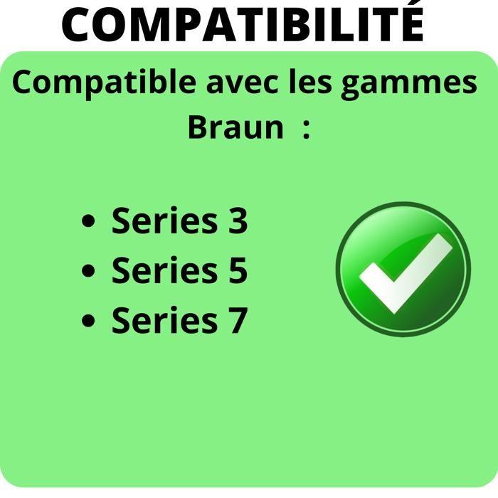 Etui de voyage pour rasoir électrique compatible avec Braun Series 7/Series 5/Series 3 Phonillico®