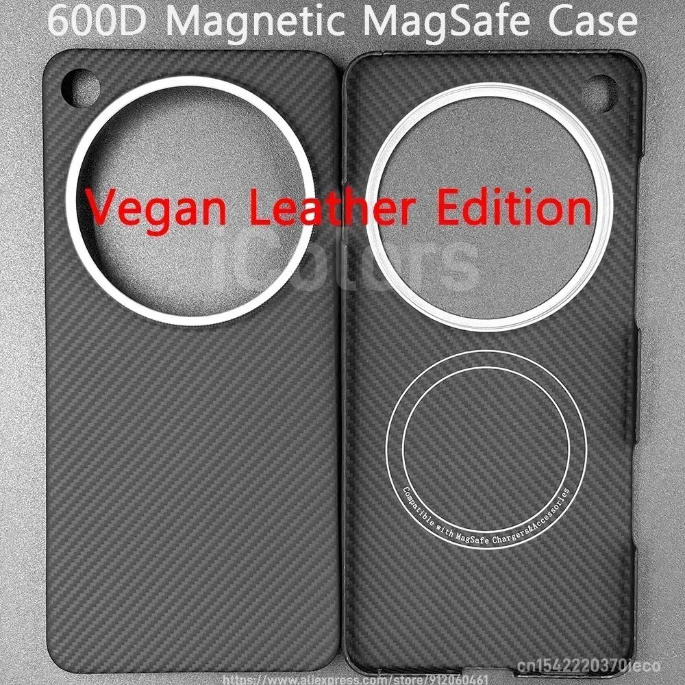 For OPPO Find X9 Ultra Vegan Leather Edition Case Aramid Carbon Fiber Case Magnetic MagSafe Ultra Thin Lightweight Cover