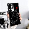 Coque de téléphone avec design Bouledogue Français Noir Placage Pour Samsung Galaxy S24 S25 FE S26 Edge S23 Ultra S22 S21 Plus S20 Anti-Chute Airab