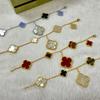 Four-leaf Clover and Five-flower Bracelet Non-fading Luxury Mother-of-pearl Bracelet