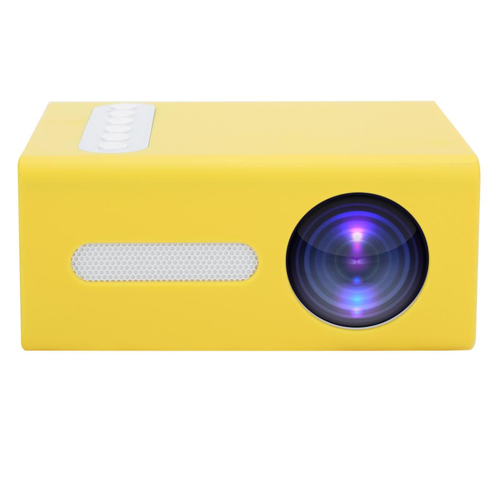 Household Projector AV Portable LED Mini CrossBorder with Remote Control (Jaune Prise )