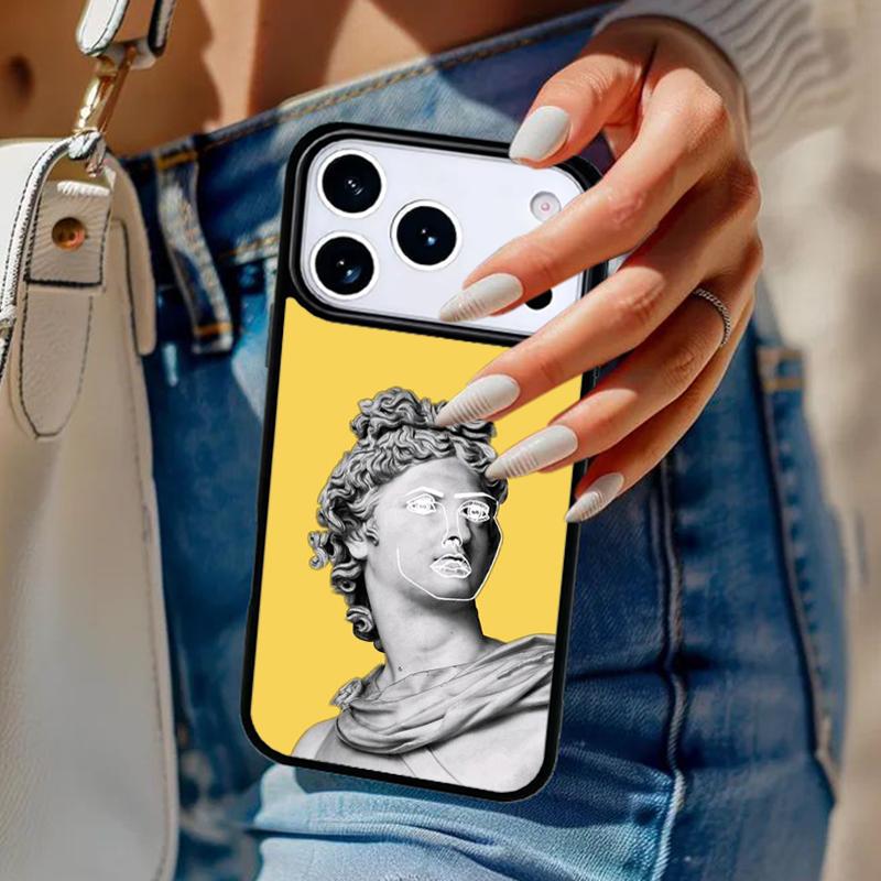 Famous Aesthetic Statue Phone Case For iPhone 17 Air 14 15 13 12 Max Cover For Apple 14 15 16 16e 11 Pro Max Plus Coque