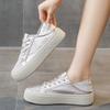 Fashion PU Leather High Sole Women's Shoes For Summer Casual Green Moccasins Women's White Sneakers Sports Temis Sapatenis