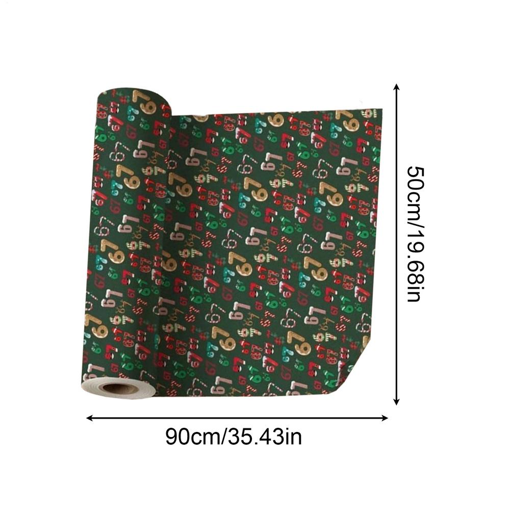 

Holiday Wrapping Paper Craft Supplies 67 Patterns Fun Wide Festive Decoration Wrapping Roll for Party Baby Shower Wedding