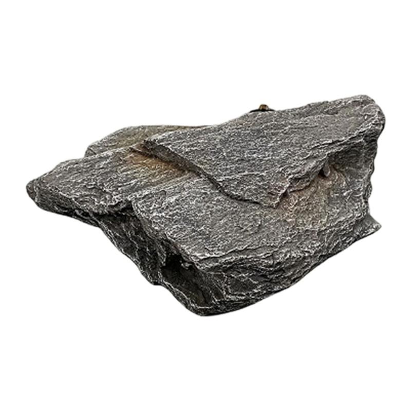 Lightweight Landscape Rocks PU Foam Fake Rocks Decorative Faux Stone Realistic Natural Texture,Easy to Install