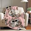 Cartoon Cute Nobeko xiaodouni Blanket Soft and Skin Friendly For Couch Bed Napping Bedspread All Seasons Comforter