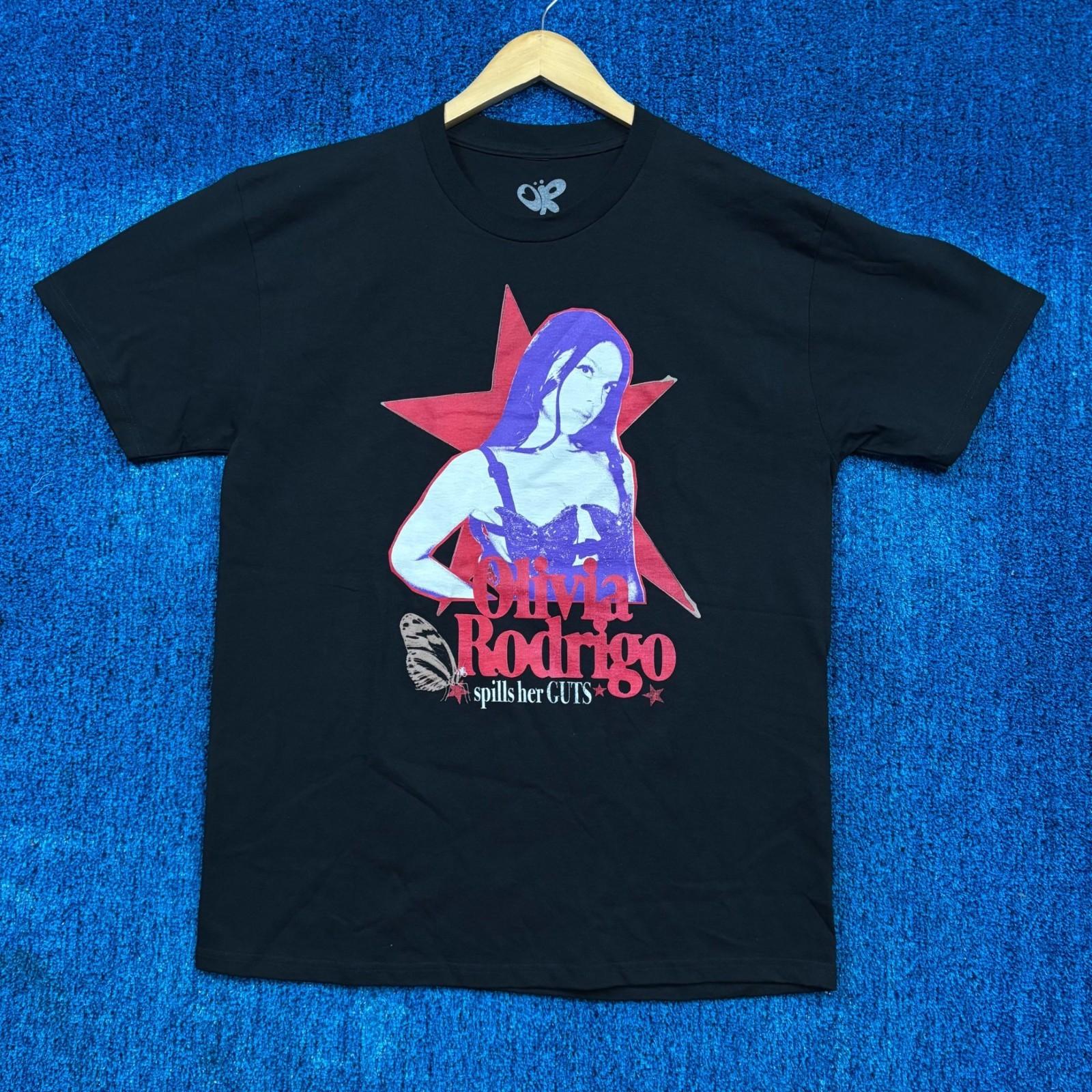 Olivia Rodrigo Spills Her GUTS World Tour Butterfly Tee L Unisex T-Shirt L