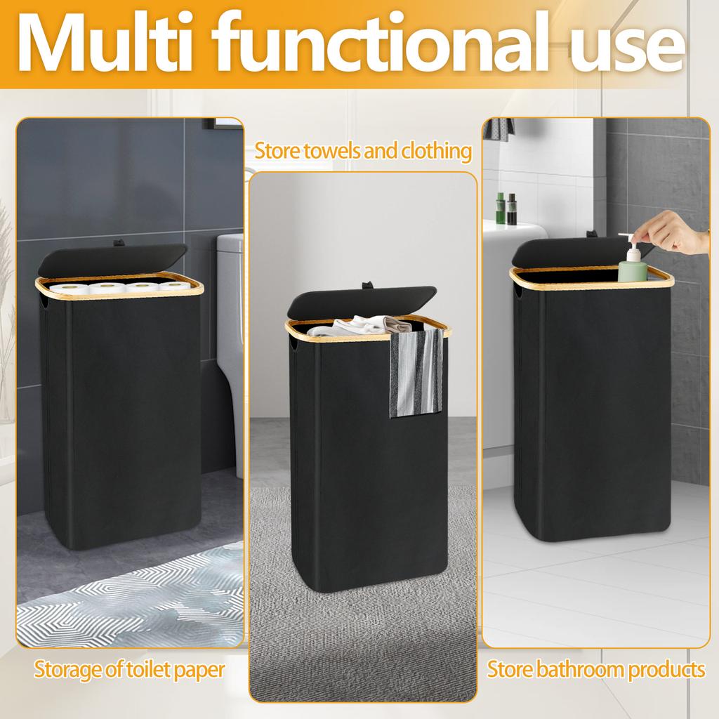 Toilet Paper Storage with Lid Large Capacity Toilet Paper Basket Oxford Cloth Toilet Paper Roll Basket Toilet Paper Organizer