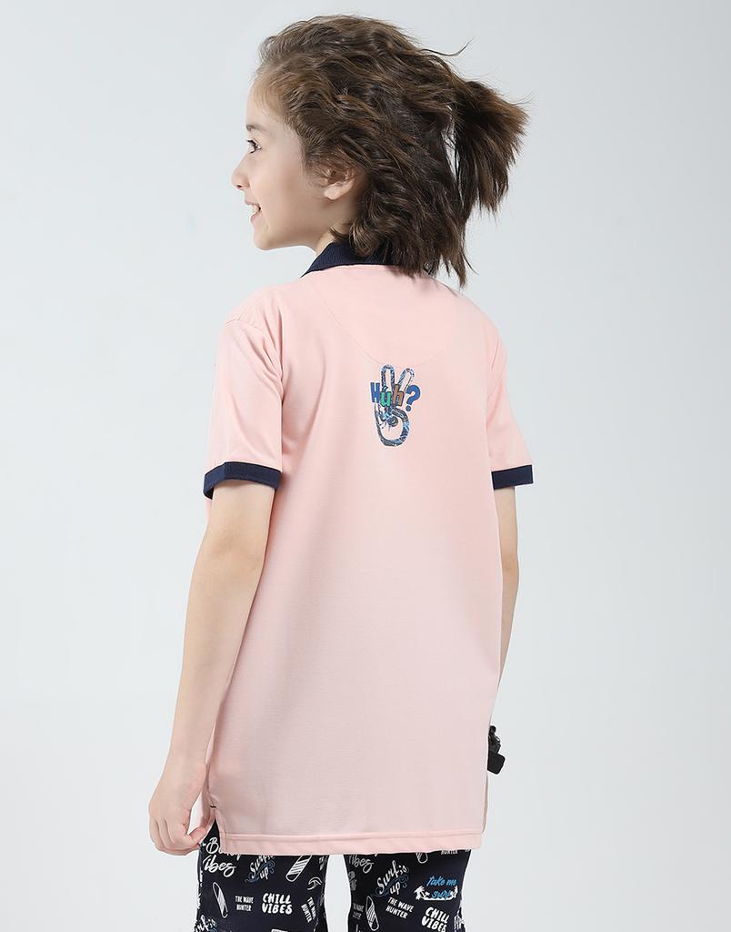 Monte Carlo Boys Printed Collar Neck Tshirt