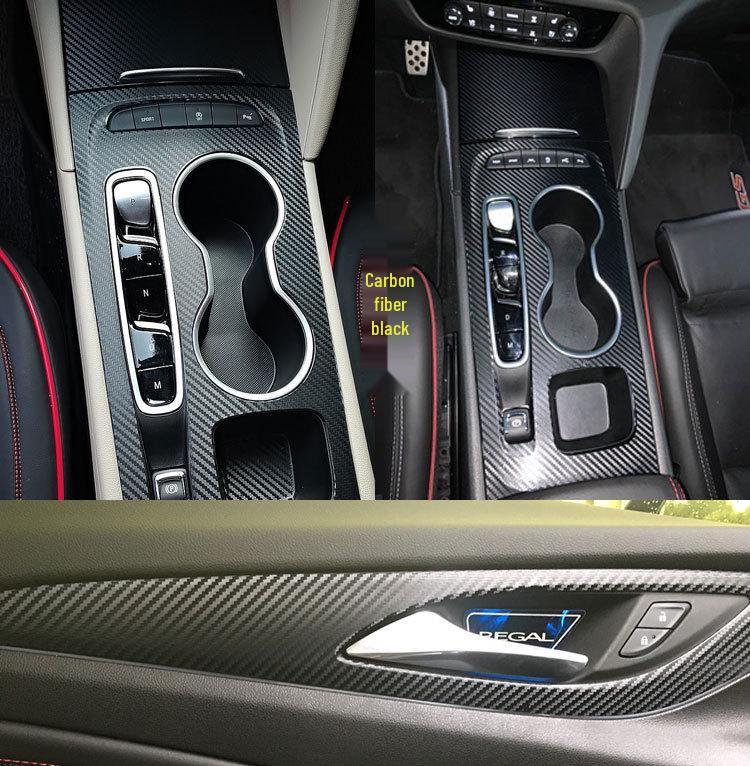 17-21 Regal Carbon Fiber Gear Shift Console Stickers for Interior Decoration