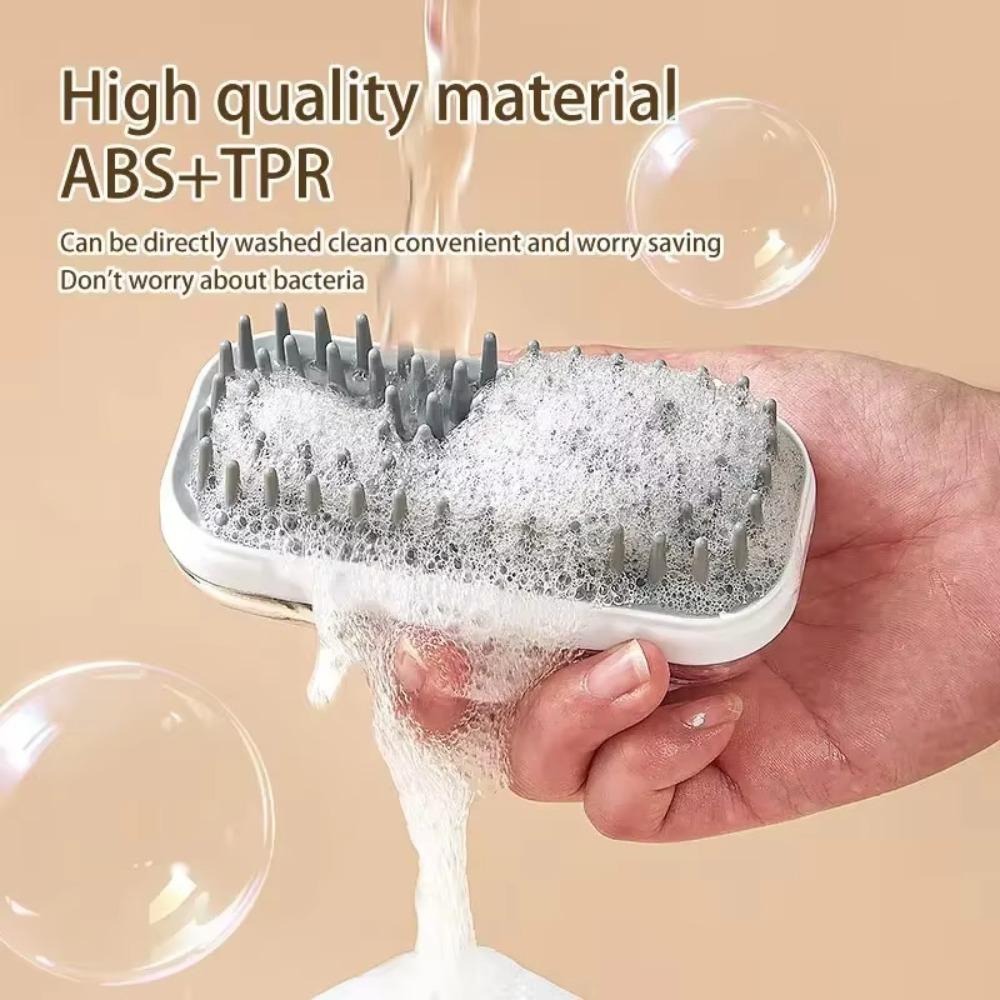 Hair Removal Pet Bath Brush Refillable Shower Gel Cat Grooming Comb  Puppy Cats Shower