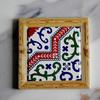 Square Bohemian Cup Coaster Floral Tile Desktop Decor Mat New Insulation Pad  Table Decoration Pads