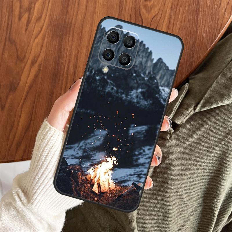 Funda Camping Naturaleza Montaña Para Samsung Galaxy M14 M34 M54 M12 M32 M52 M15 M11 M13 M06 M16 M36 M56 M31 M53 M35 M55