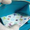 Louis Vuitton M14145 Takashi Murakami Epi zip-around coin purse Wallet blue