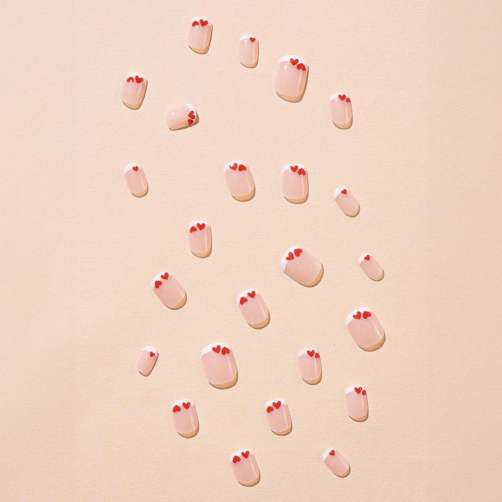 Sweetie Blush Press-on Nails: Cute, Gentle, Detachable Nail Art with Whitening Effect