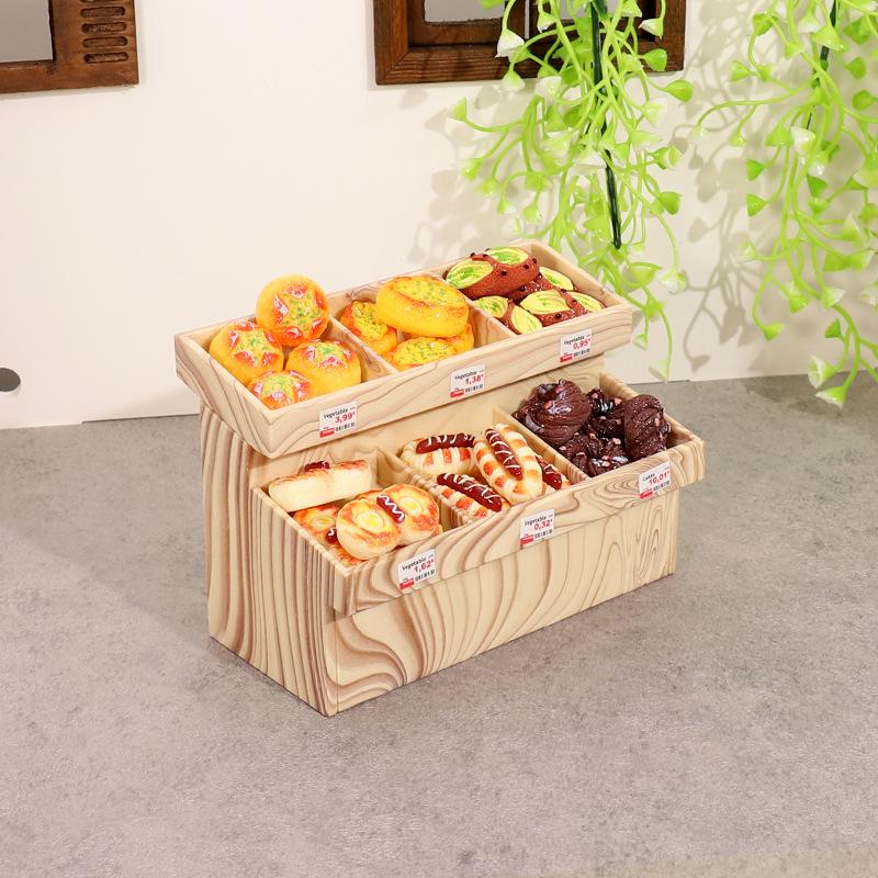 

Детский игровой набор «Мини-хлебный шкаф»: Миниатюрная еда, игрушка, фигурки десертов для сцен супермаркета