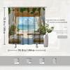 Elegant Tropical Beach View Waterproof Shower Curtain – Perfect for Bringing a Relaxing and Paradise-Inspired Atmosphere